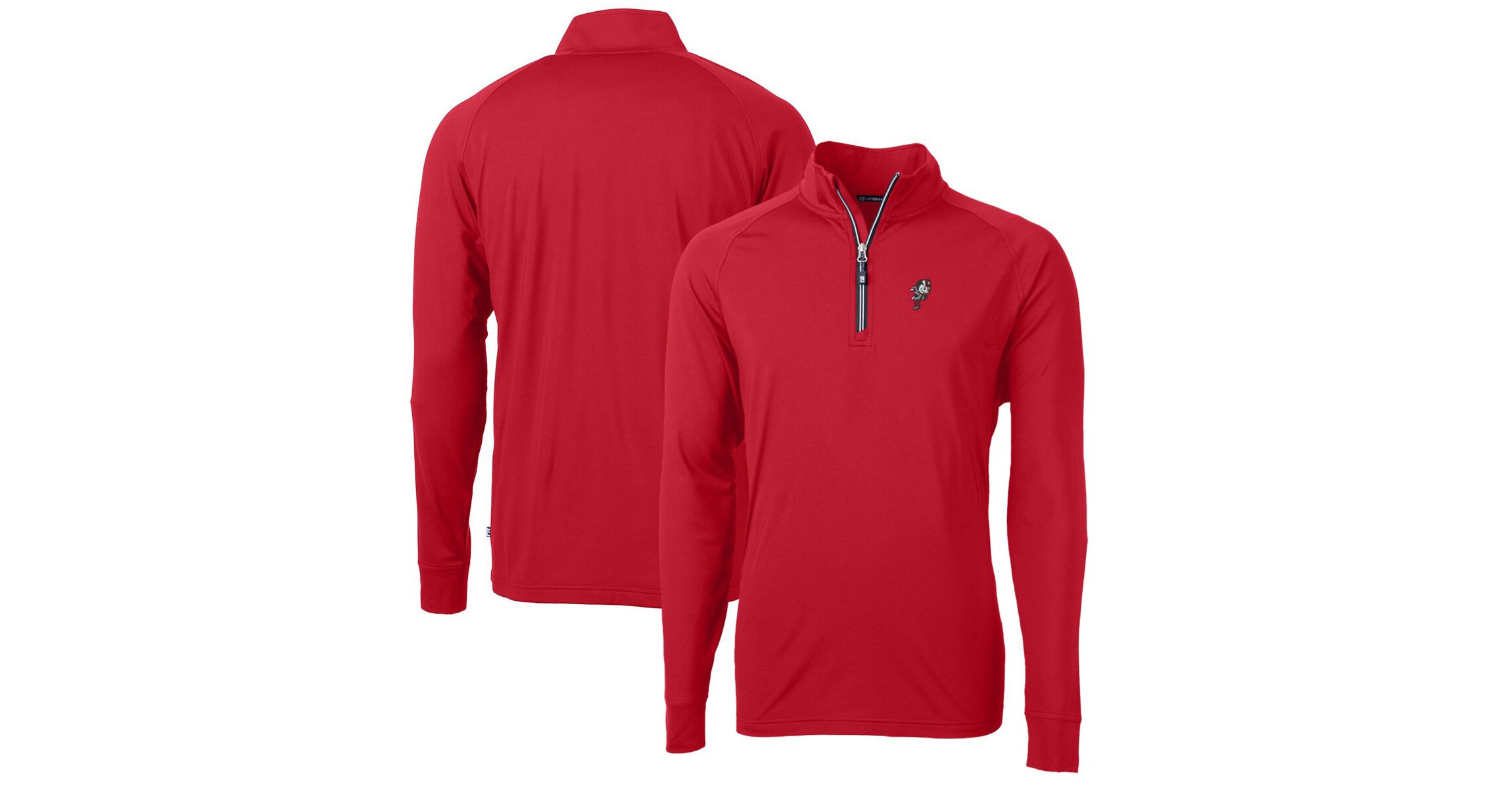 NCAA Ohio State Buckeyes Adapt Eco Knit Stretch Recycled Big & Tall Quarter-Zip Pullover Top