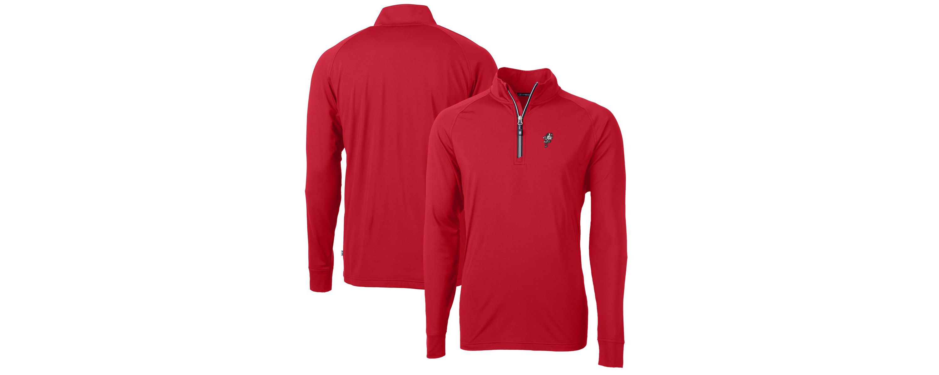 NCAA Ohio State Buckeyes Adapt Eco Knit Stretch Recycled Big & Tall Quarter-Zip Pullover Top