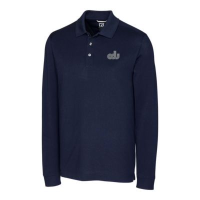 NCAA Old Dominion Monarchs Vault Advantage Tri-Blend Pique Big & Tall Long Sleeve Polo