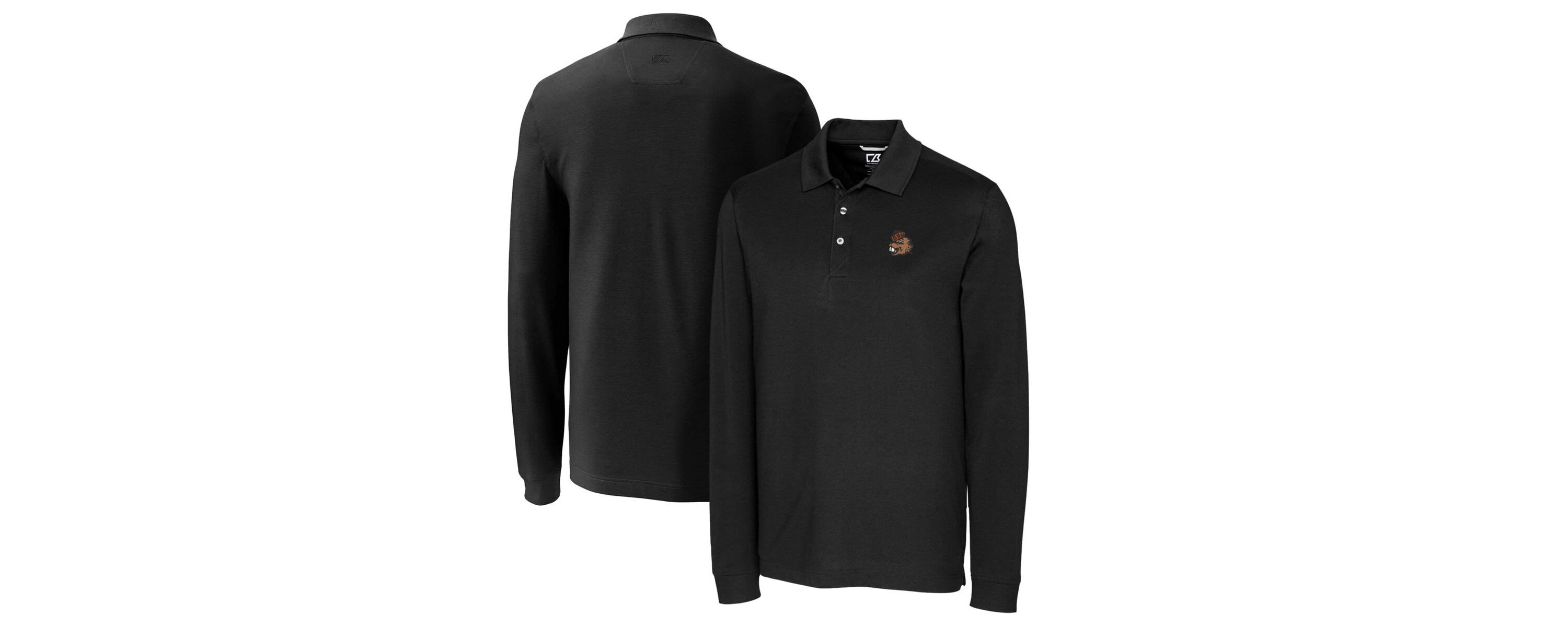 NCAA Oregon State Beavers Vault Advantage Tri-Blend Pique Big & Tall Long Sleeve Polo