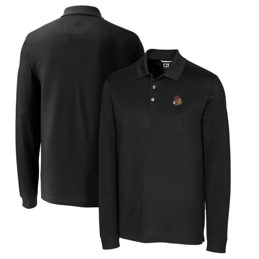 NCAA Oregon State Beavers Vault Advantage Tri-Blend Pique Big & Tall Long Sleeve Polo