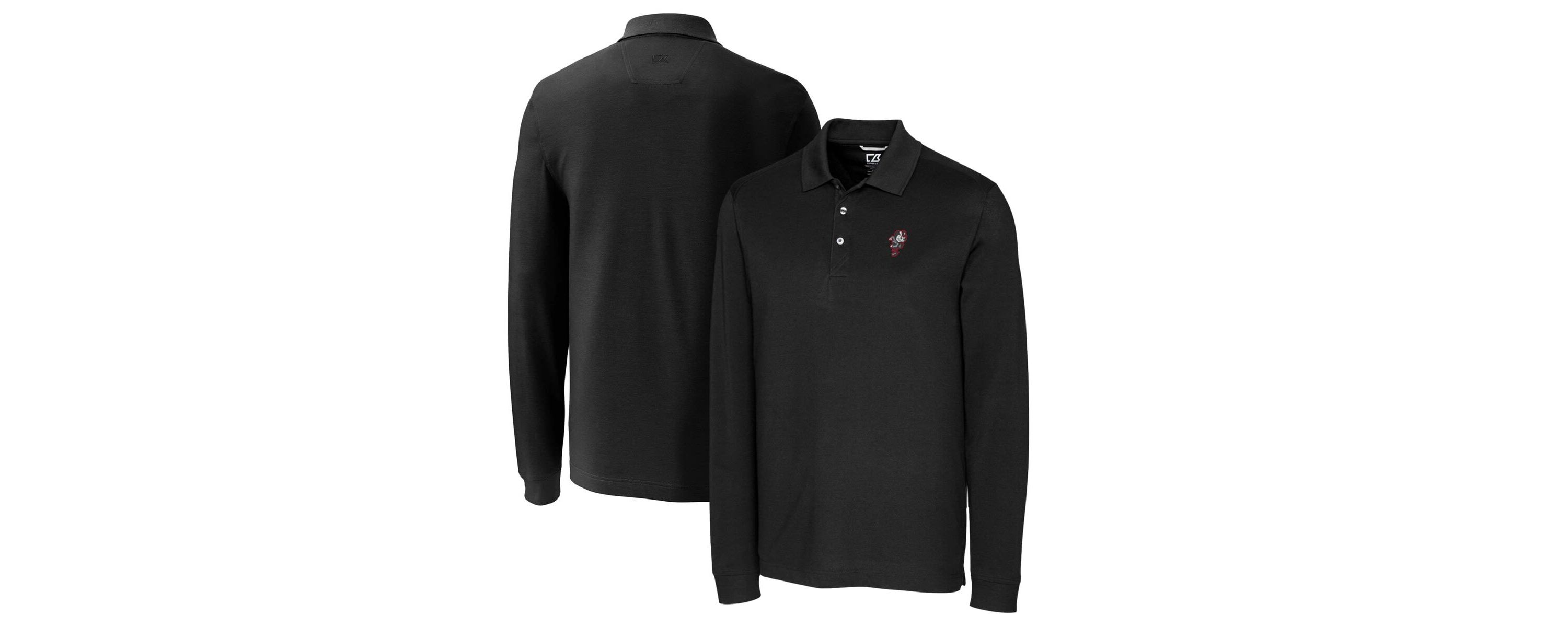 NCAA Ohio State Buckeyes Vault Advantage Tri-Blend Pique Big & Tall Long Sleeve Polo