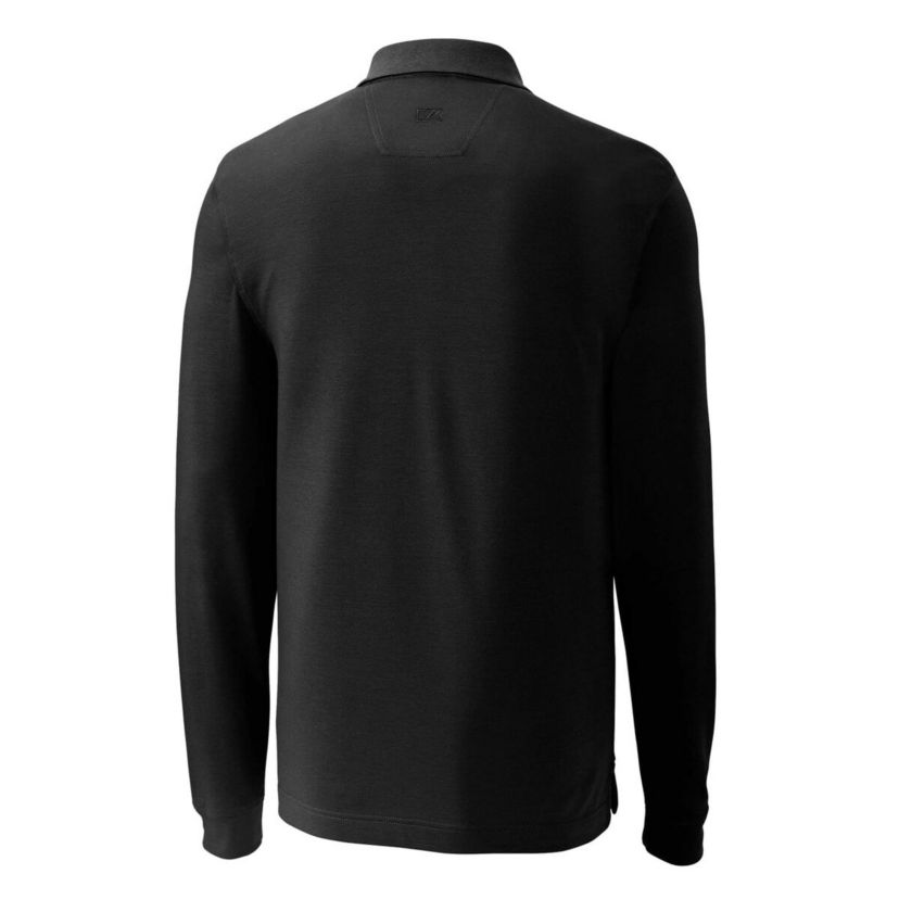 NCAA Ohio State Buckeyes Vault Advantage Tri-Blend Pique Big & Tall Long Sleeve Polo