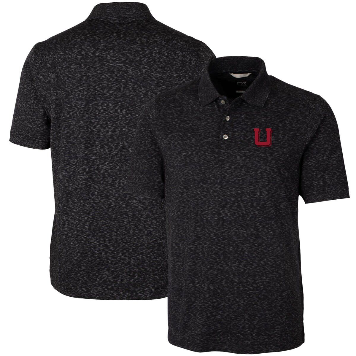 NCAA Utah Utes Vault Advantage Tri-Blend Space Dye Big & Tall Polo
