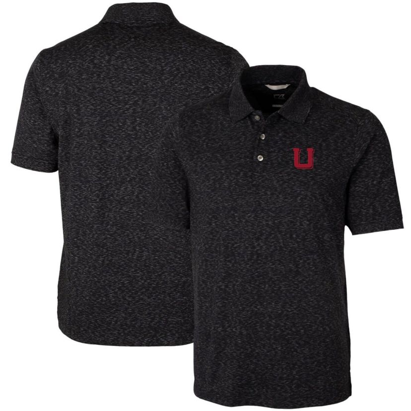 NCAA Utah Utes Vault Advantage Tri-Blend Space Dye Big & Tall Polo