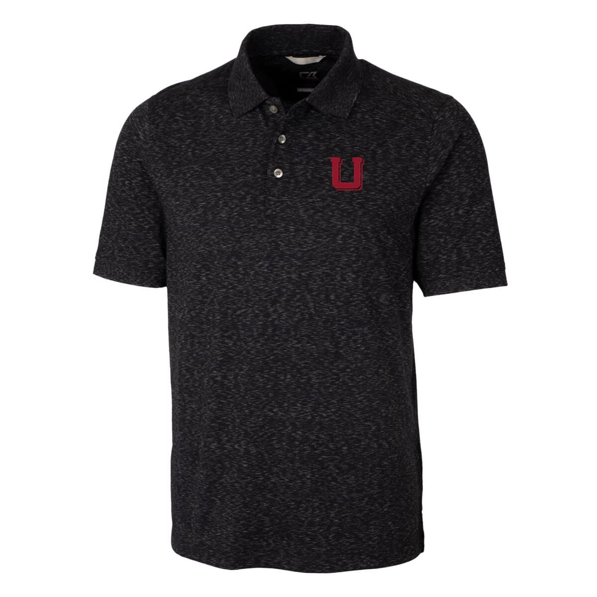 NCAA Utah Utes Vault Advantage Tri-Blend Space Dye Big & Tall Polo