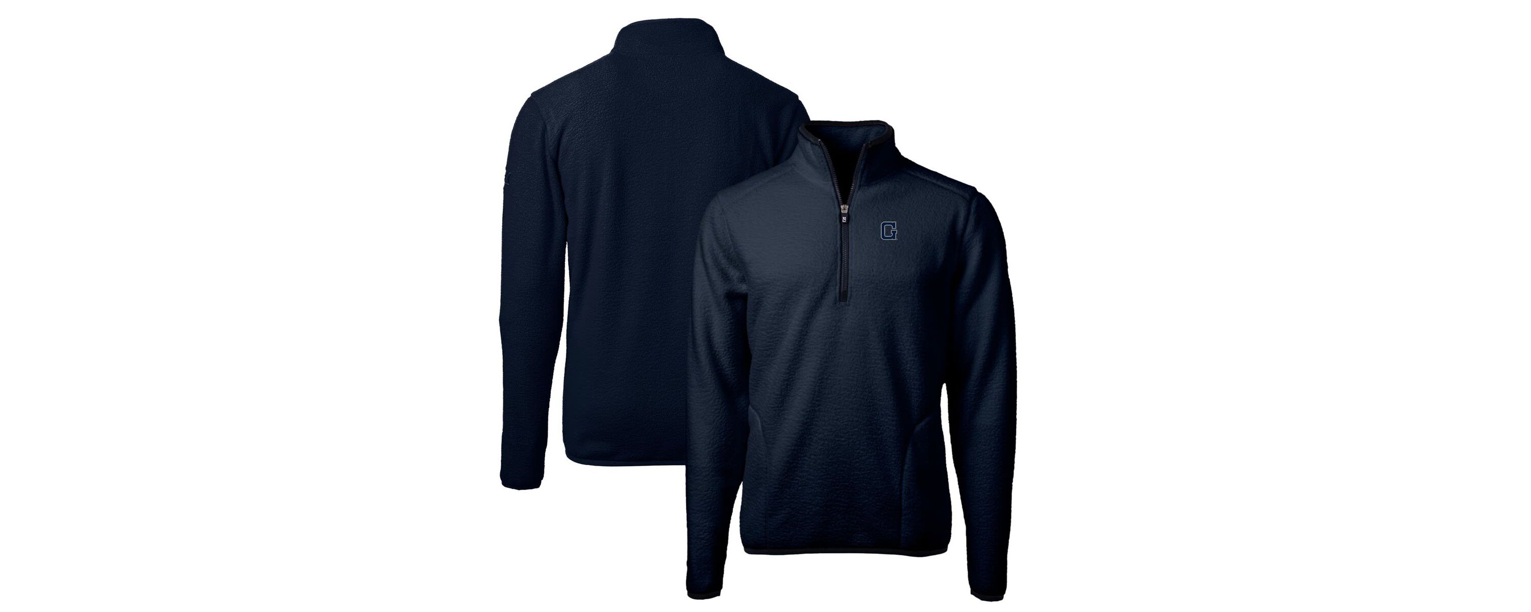 NCAA Georgetown Hoyas Vault Cascade Eco Sherpa Fleece Big & Tall Quarter-Zip Top
