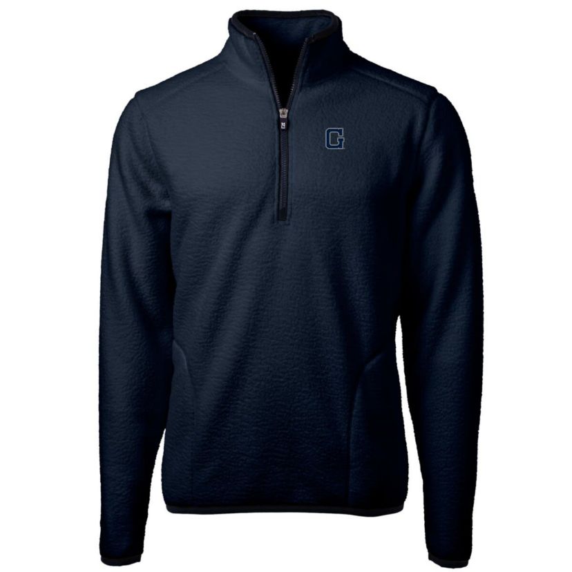 NCAA Georgetown Hoyas Vault Cascade Eco Sherpa Fleece Big & Tall Quarter-Zip Top