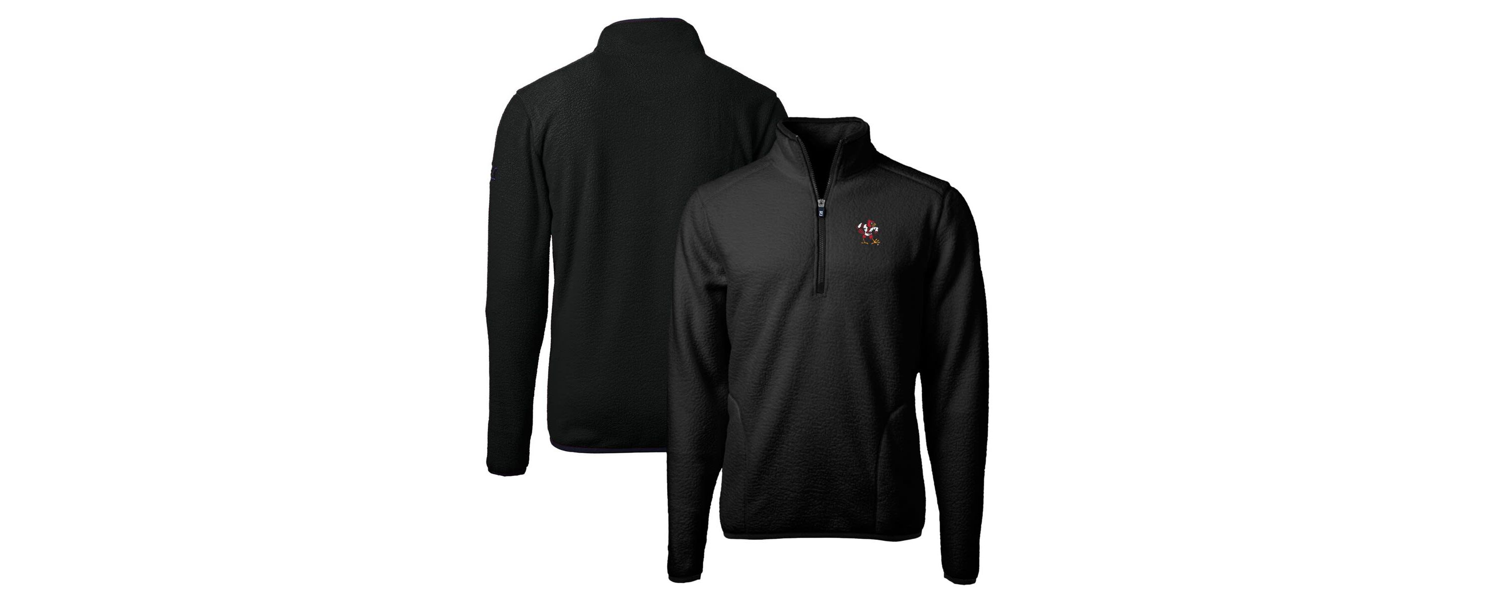 NCAA Louisville Cardinals Vault Cascade Eco Sherpa Fleece Big & Tall Quarter-Zip Top