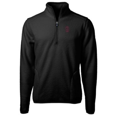 NCAA Southern Illinois Salukis Vault Cascade Eco Sherpa Fleece Big & Tall Quarter-Zip Top