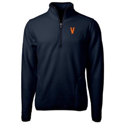 NCAA Virginia Cavaliers Vintage Vault Cascade Eco Sherpa Fleece Big & Tall Quarter-Zip Top