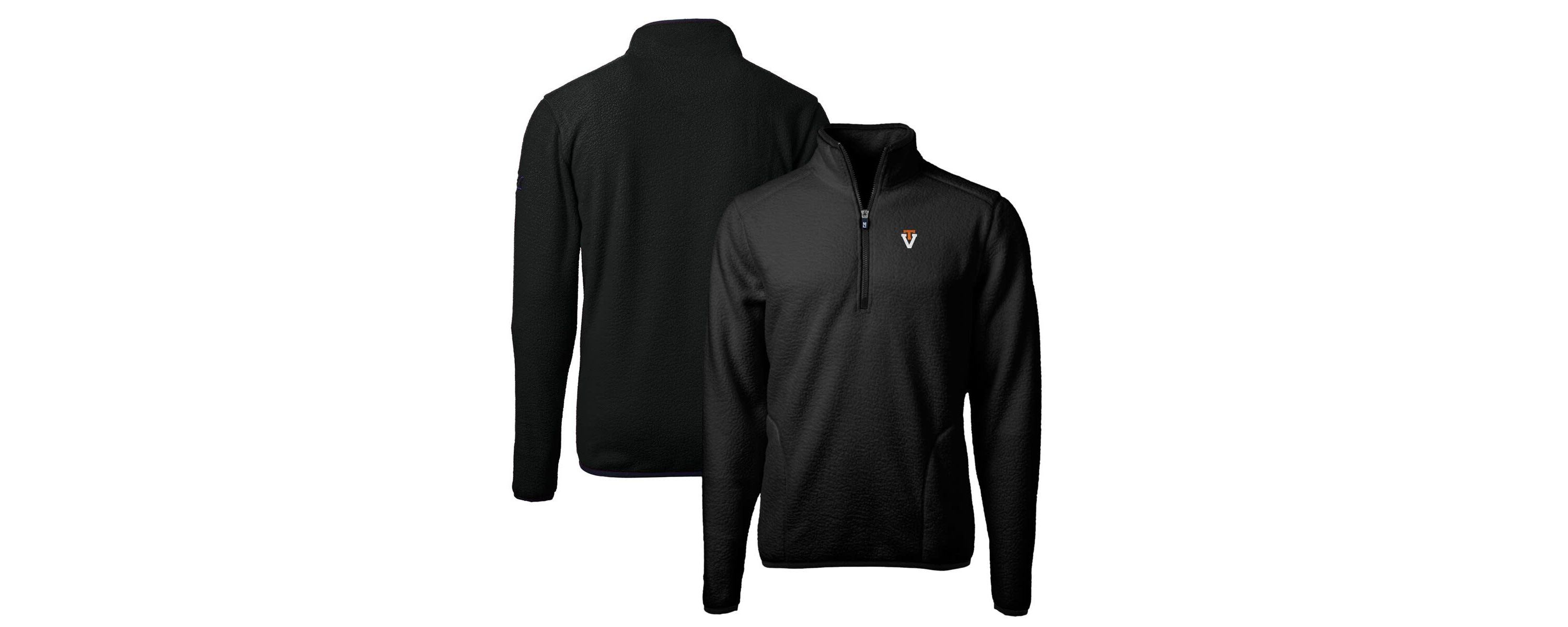 NCAA Virginia Tech Hokies Vault Cascade Eco Sherpa Fleece Big & Tall Quarter-Zip Top