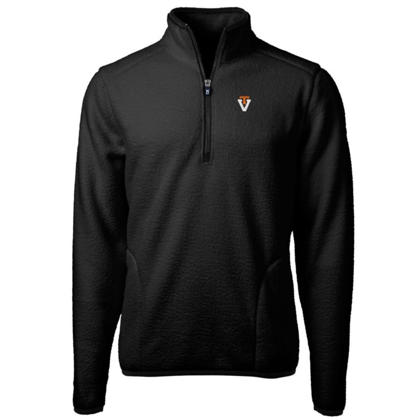 NCAA Virginia Tech Hokies Vault Cascade Eco Sherpa Fleece Big & Tall Quarter-Zip Top