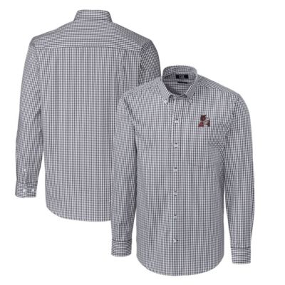 NCAA Arkansas Razorbacks Easy Care Stretch Gingham Big & Tall Long Sleeve Button-Down Shirt