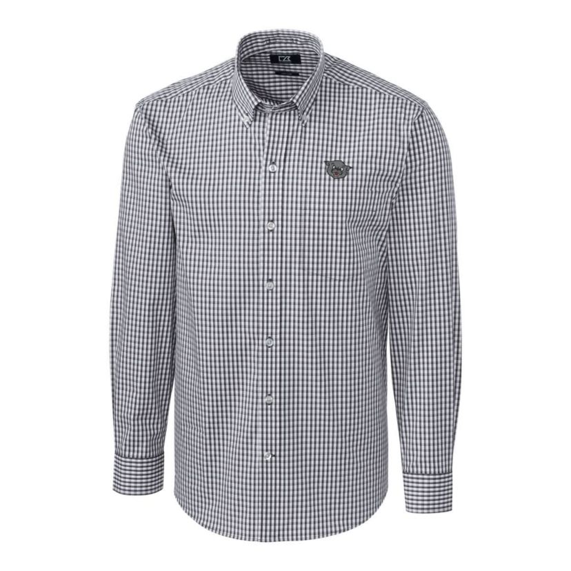 NCAA Cincinnati Bearcats Easy Care Stretch Gingham Big & Tall Long Sleeve Button-Down Shirt