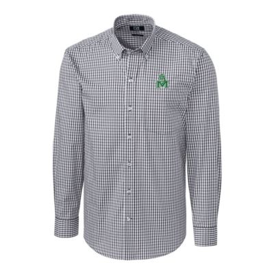 NCAA Marshall Thundering Herd Easy Care Stretch Gingham Big & Tall Long Sleeve Button-Down Shirt