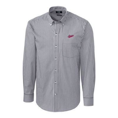 NCAA New Mexico State Aggies Easy Care Stretch Gingham Big & Tall Long Sleeve Button-Down Shirt