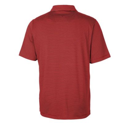 NCAA Arkansas Razorbacks Big & Tall Forge Pencil Stripe Stretch Polo