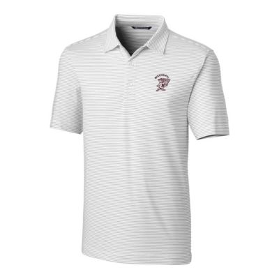 NCAA Mississippi State Bulldogs Big & Tall Forge Pencil Stripe Stretch Polo