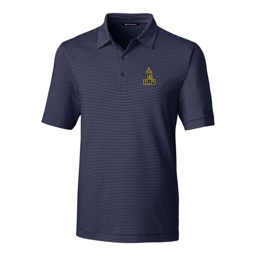 NCAA Northern Arizona Lumberjacks Big & Tall Forge Pencil Stripe Stretch Polo