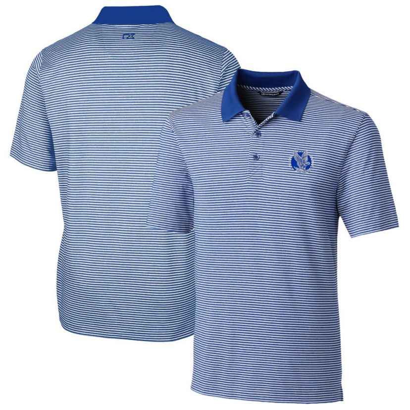 NCAA Air Force Falcons Big & Tall Forge Tonal Stripe Stretch Polo