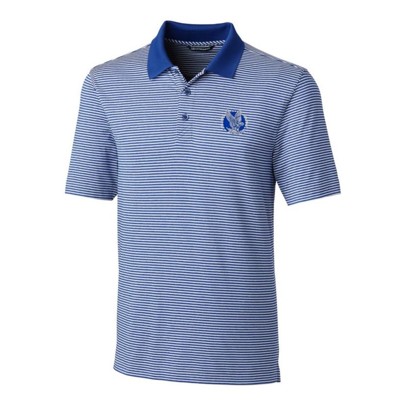 NCAA Air Force Falcons Big & Tall Forge Tonal Stripe Stretch Polo