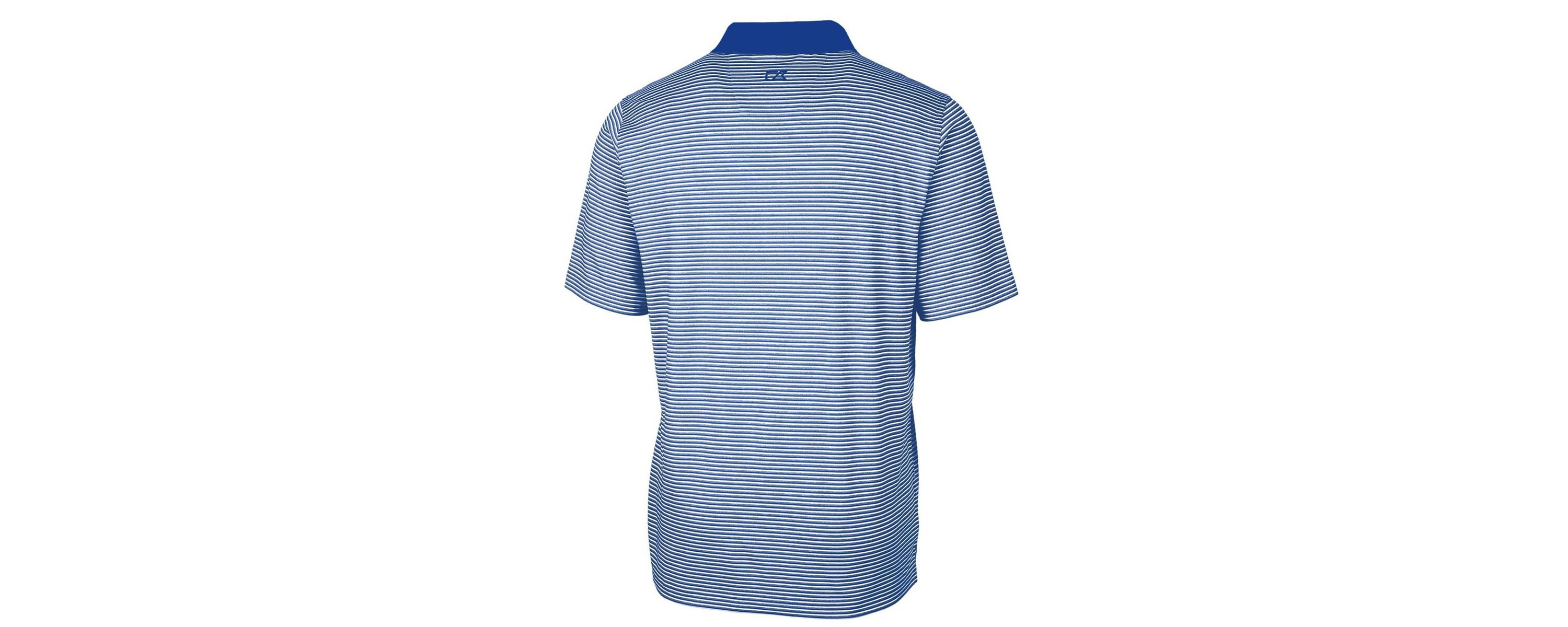NCAA Air Force Falcons Big & Tall Forge Tonal Stripe Stretch Polo