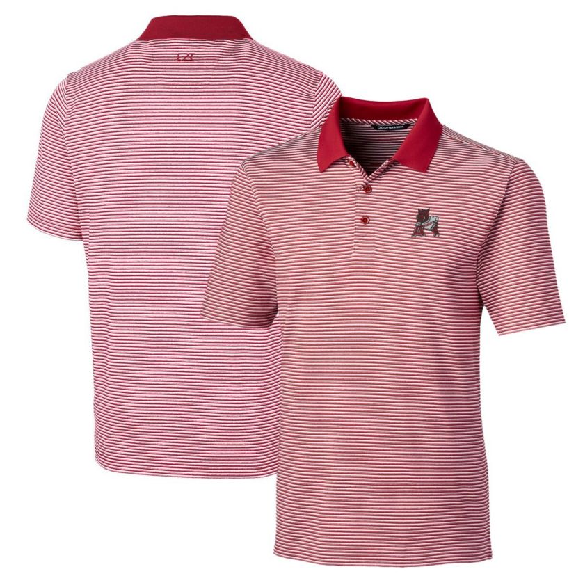 NCAA Arkansas Razorbacks Big & Tall Forge Tonal Stripe Stretch Polo