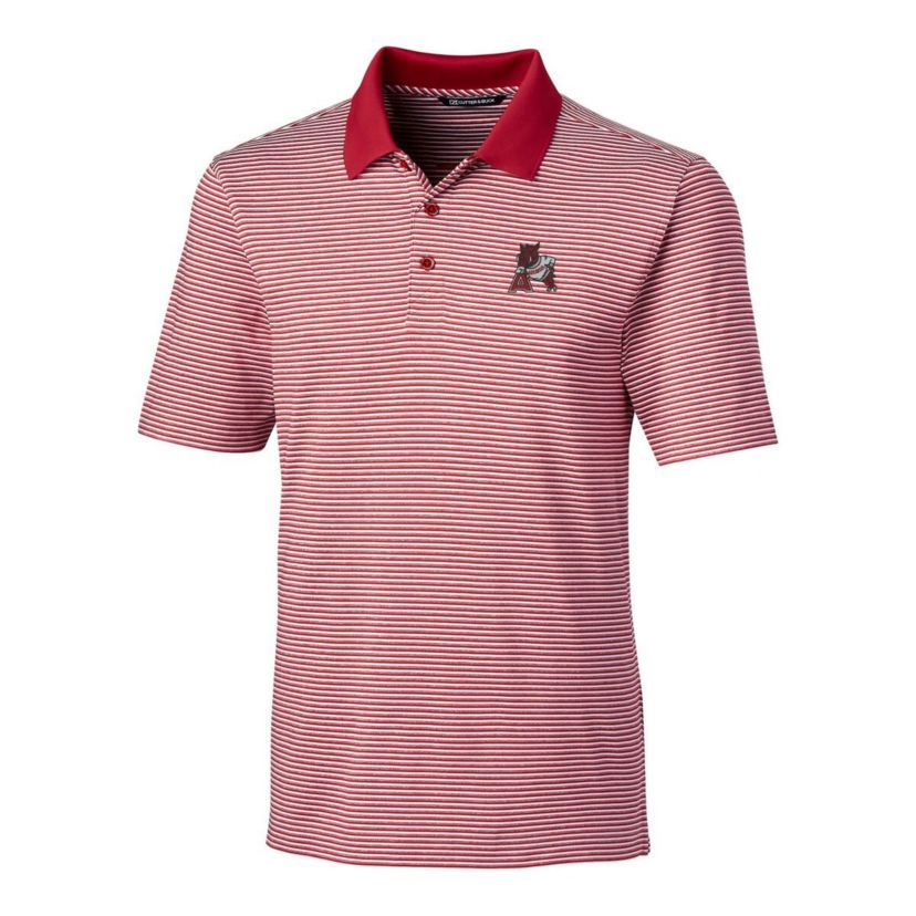 NCAA Arkansas Razorbacks Big & Tall Forge Tonal Stripe Stretch Polo