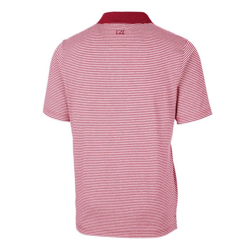 NCAA Arkansas Razorbacks Big & Tall Forge Tonal Stripe Stretch Polo