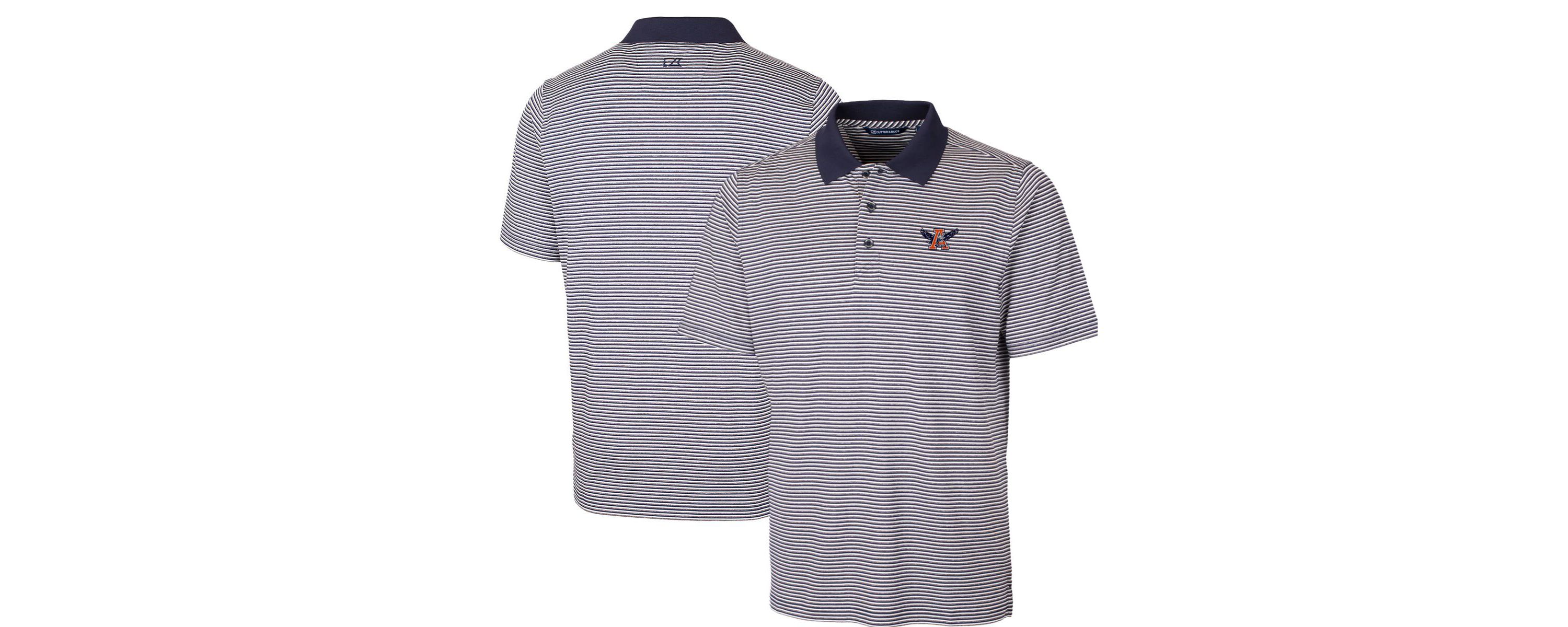 NCAA Auburn Tigers Big & Tall Forge Tonal Stripe Stretch Polo