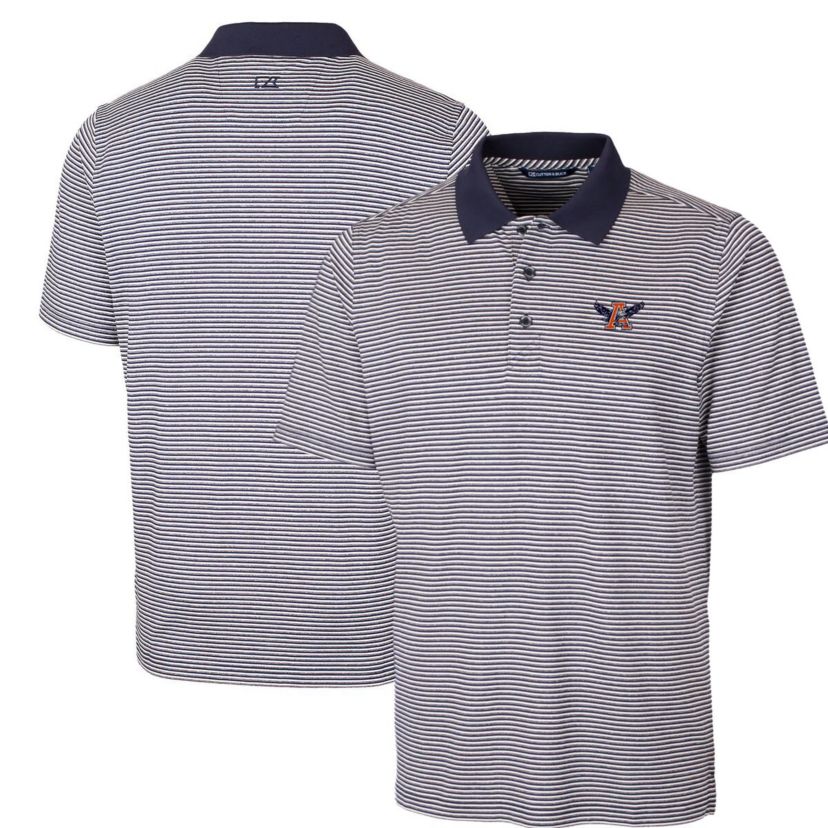 NCAA Auburn Tigers Big & Tall Forge Tonal Stripe Stretch Polo