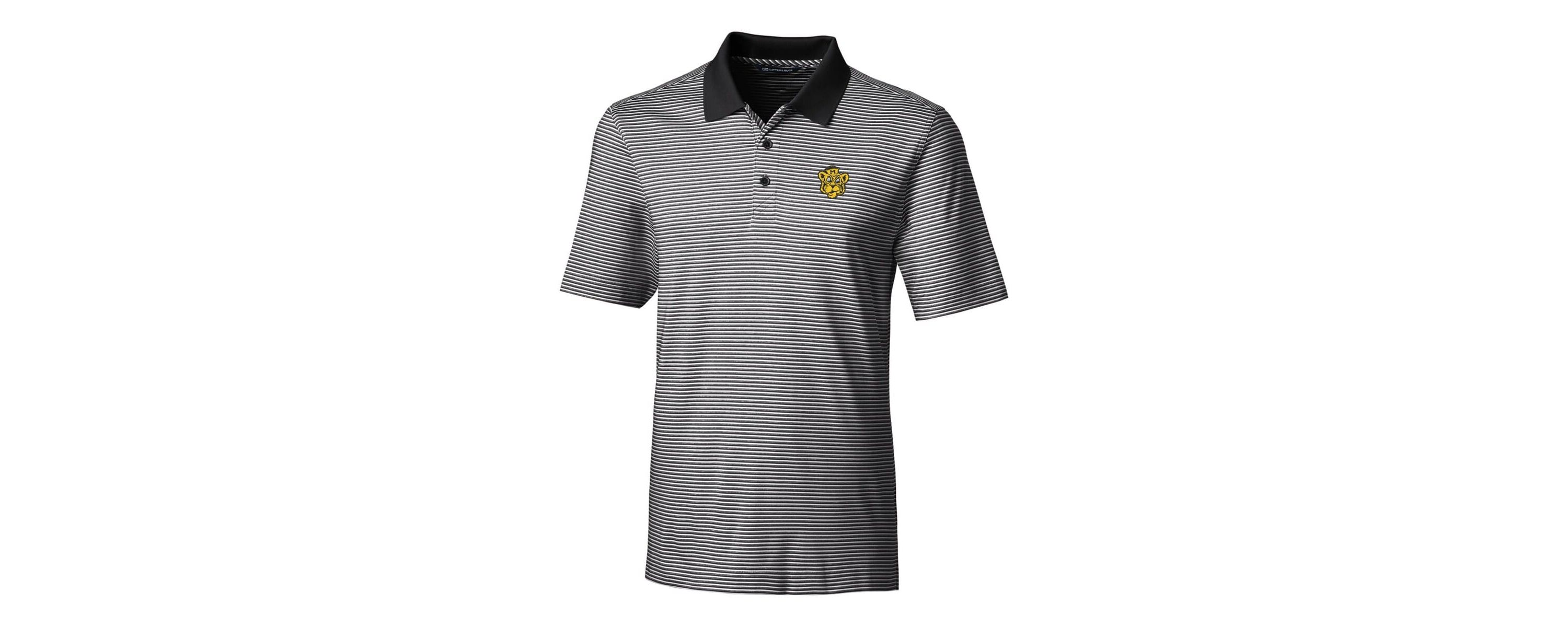 NCAA Missouri Tigers Big & Tall Forge Tonal Stripe Stretch Polo