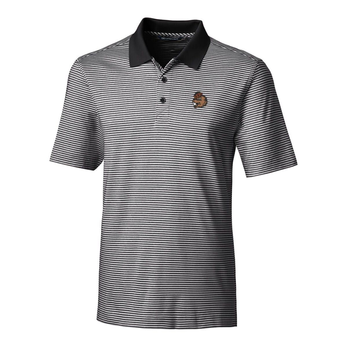 NCAA Oregon State Beavers Big & Tall Forge Tonal Stripe Stretch Polo