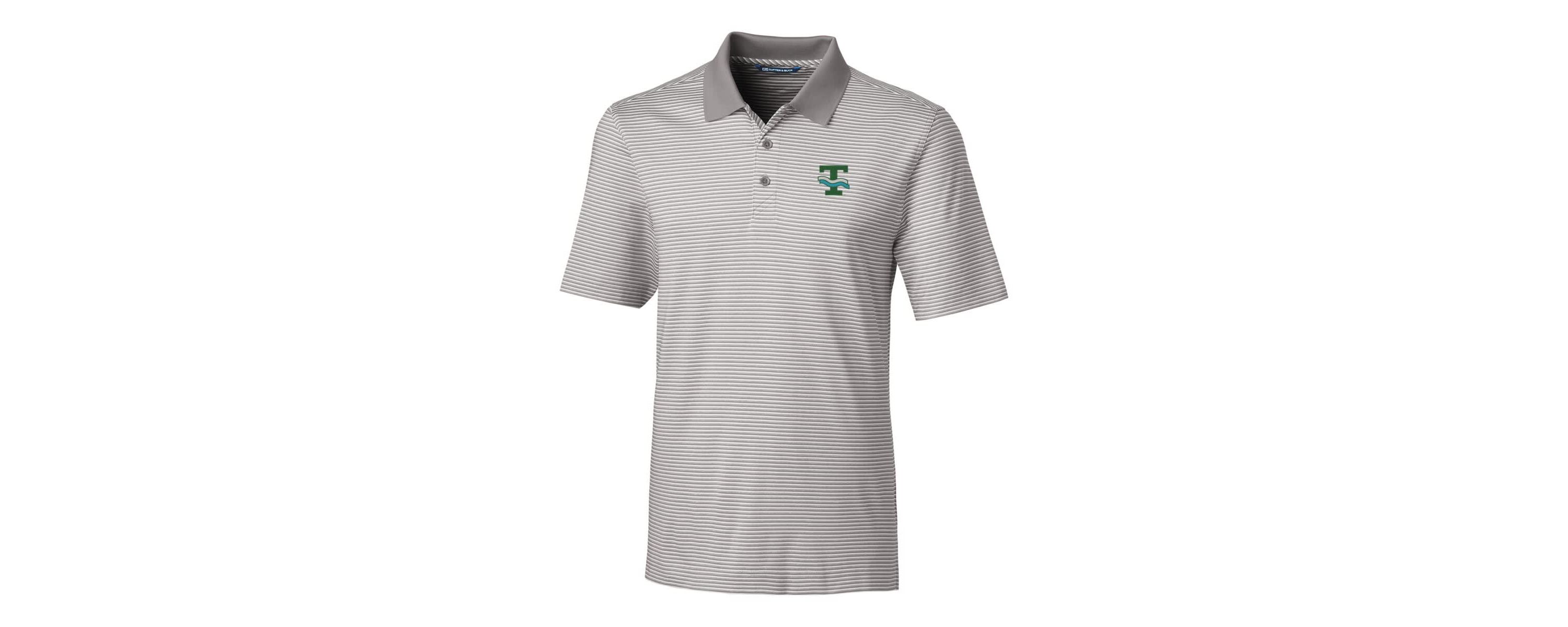 Tulane Green Wave NCAA Tulane Wave Big & Tall Forge Tonal Stripe Stretch Polo