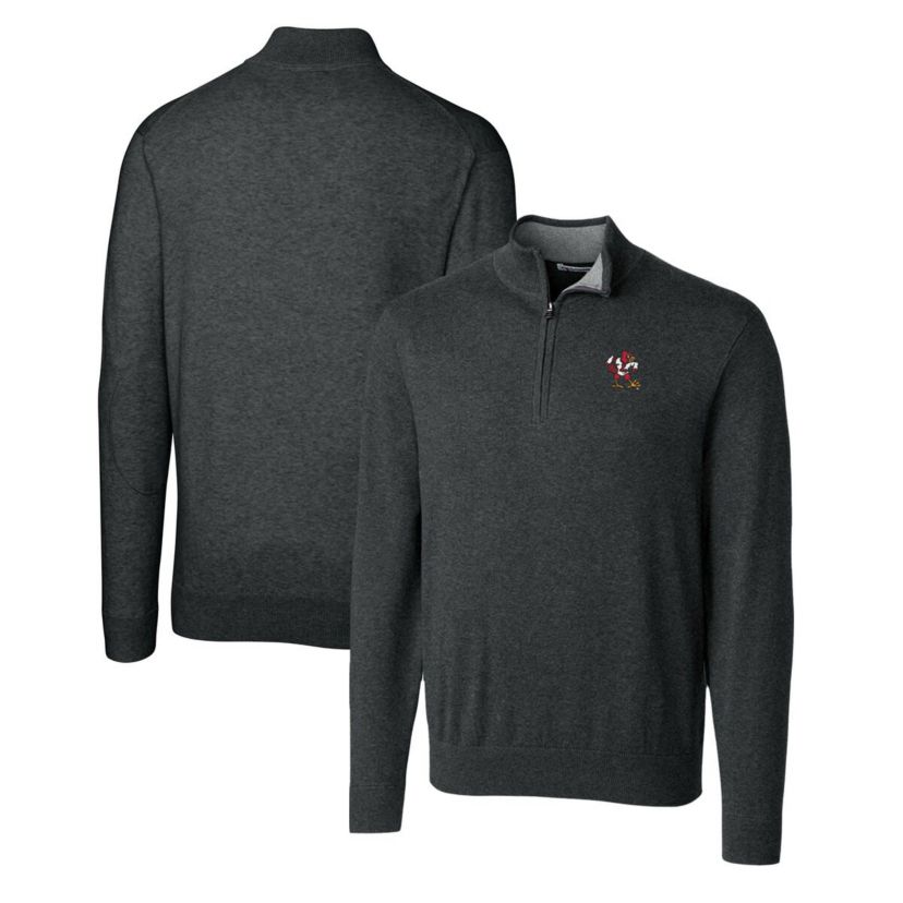 NCAA Louisville Cardinals Lakemont Tri-Blend Big & Tall Quarter-Zip Pullover Sweater