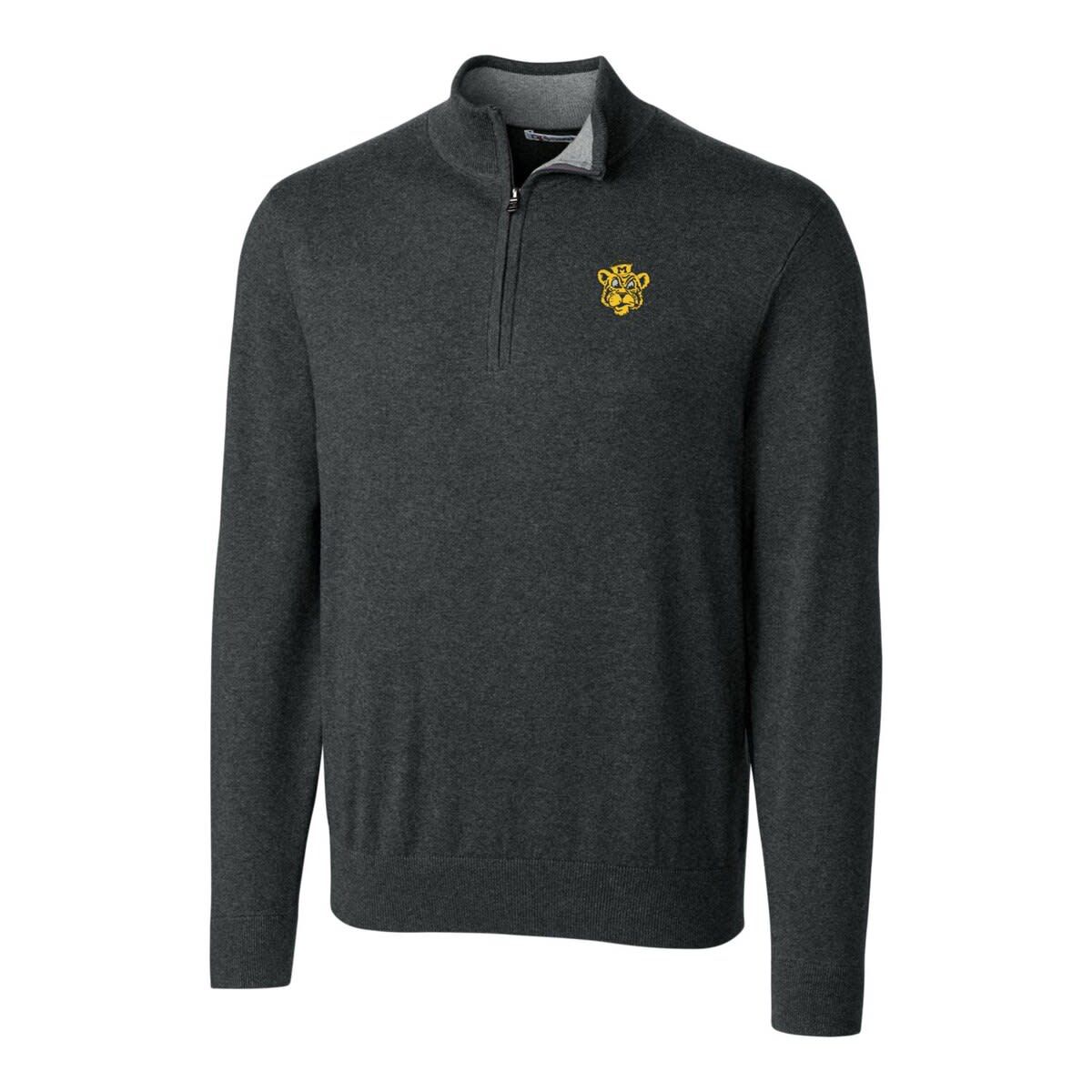 NCAA Missouri Tigers Lakemont Tri-Blend Big & Tall Quarter-Zip Pullover Sweater
