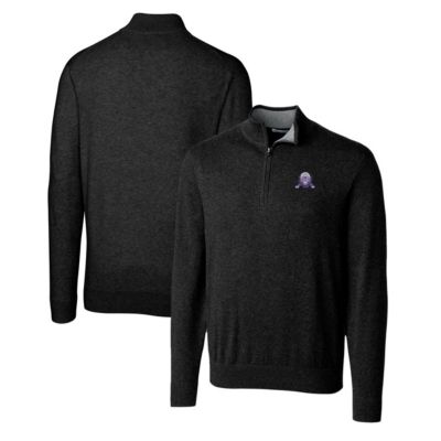 NCAA Northwestern Wildcats Lakemont Tri-Blend Big & Tall Quarter-Zip Pullover Sweater