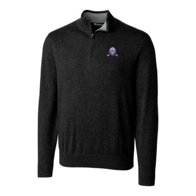 NCAA Northwestern Wildcats Lakemont Tri-Blend Big & Tall Quarter-Zip Pullover Sweater