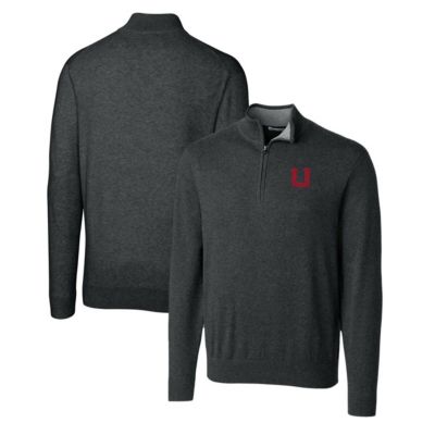 NCAA Utah Utes Lakemont Tri-Blend Big & Tall Quarter-Zip Pullover Sweater