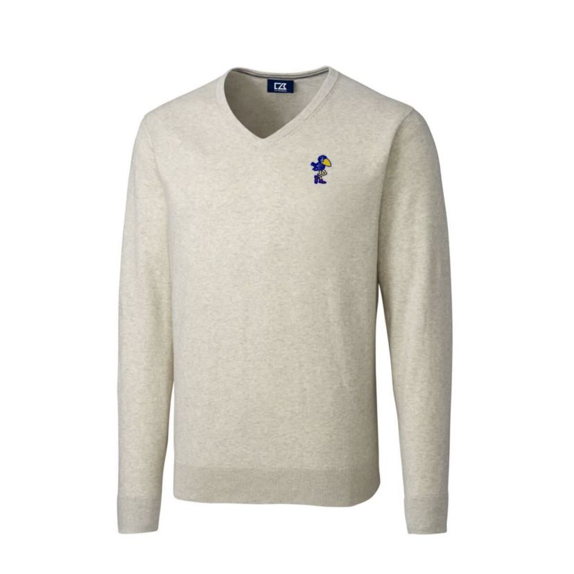 NCAA Kansas Jayhawks Lakemont Tri-Blend Big & Tall V-Neck Pullover Sweater