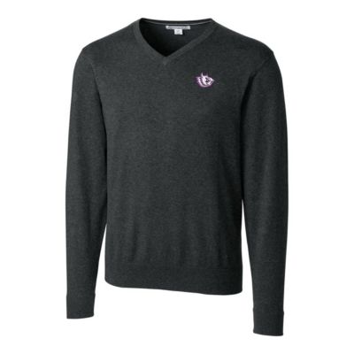 NCAA TCU Horned Frogs Lakemont Tri-Blend Big & Tall V-Neck Pullover Sweater