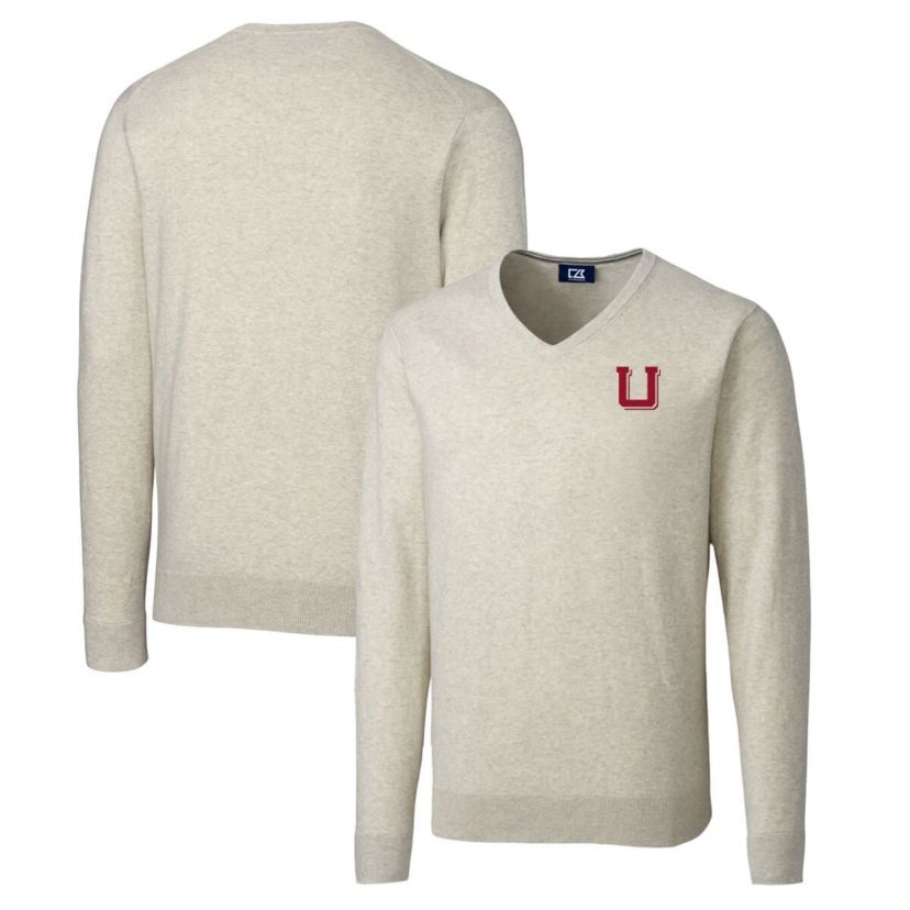 NCAA Utah Utes Lakemont Tri-Blend Big & Tall V-Neck Pullover Sweater