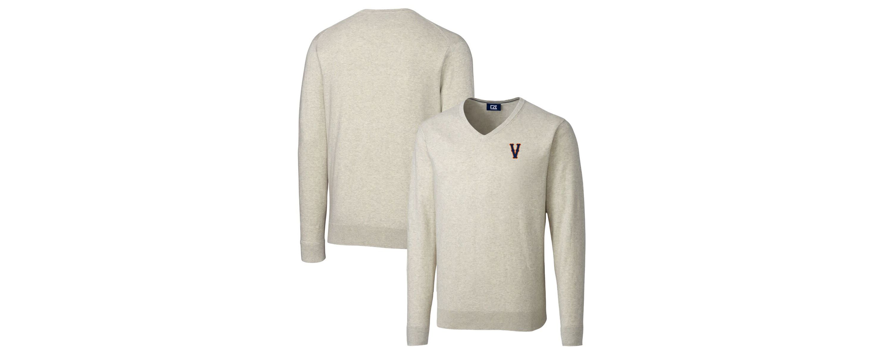 NCAA Virginia Cavaliers Vintage Lakemont Tri-Blend Big & Tall V-Neck Pullover Sweater