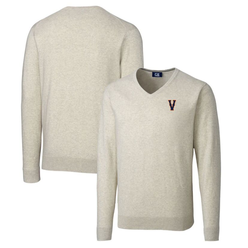 NCAA Virginia Cavaliers Vintage Lakemont Tri-Blend Big & Tall V-Neck Pullover Sweater
