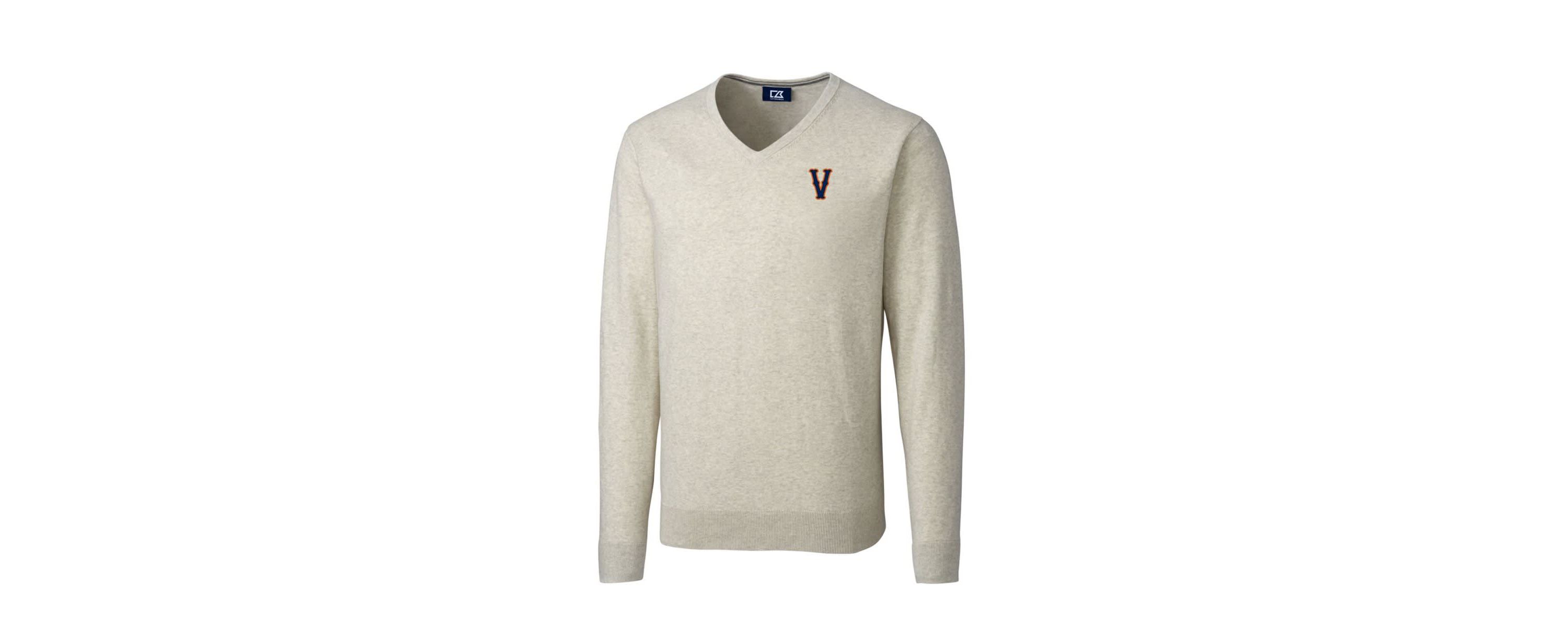 NCAA Virginia Cavaliers Vintage Lakemont Tri-Blend Big & Tall V-Neck Pullover Sweater