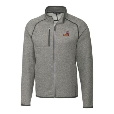 NCAA Heather Arizona State Sun Devils Mainsail Sweater-Knit Big & Tall Full-Zip Jacket