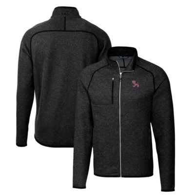 NCAA Heather Clemson Tigers Mainsail Sweater-Knit Big & Tall Full-Zip Jacket