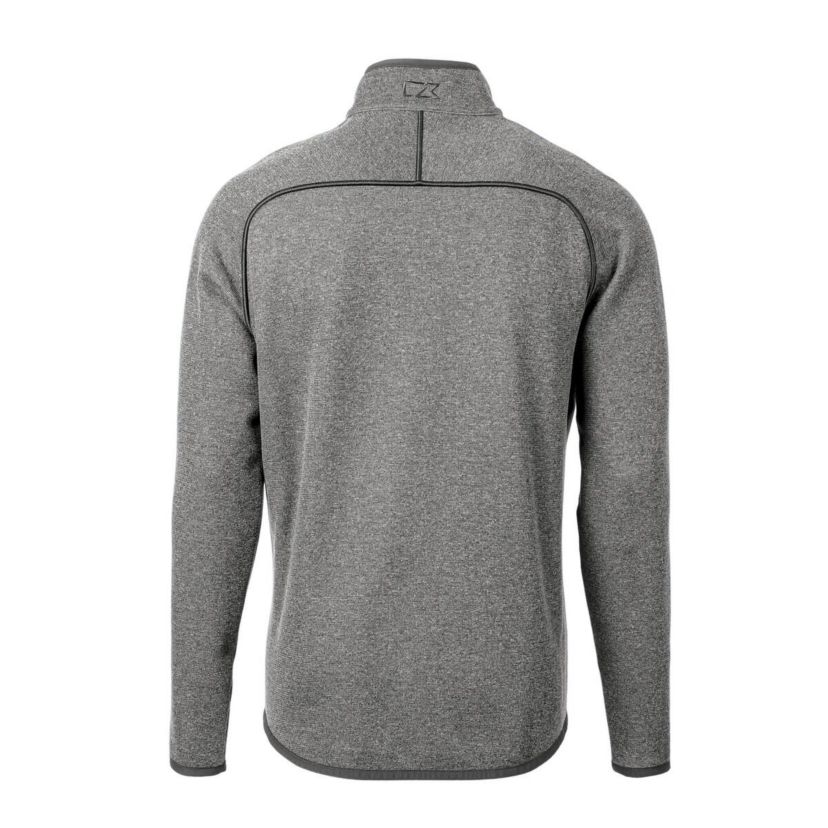 Georgia Tech Yellow Jackets NCAA Heather Georgia Tech Jackets Mainsail Sweater-Knit Big & Tall Full-Zip Jacket