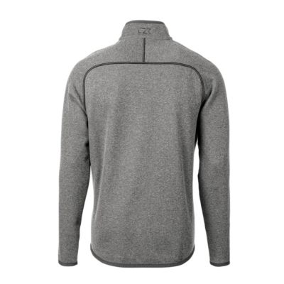 NCAA Heather Michigan Wolverines Mainsail Sweater-Knit Big & Tall Full-Zip Jacket